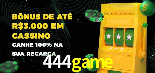 444game melhor bônus de depósito
